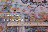 Grey Turkish Oushak Hand Knotted Wool Rug - 10' 2" X 13' 11" - Golden Nile