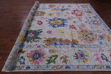 Grey Turkish Oushak Hand Knotted Wool Rug - 10' 2" X 14' 0" - Golden Nile