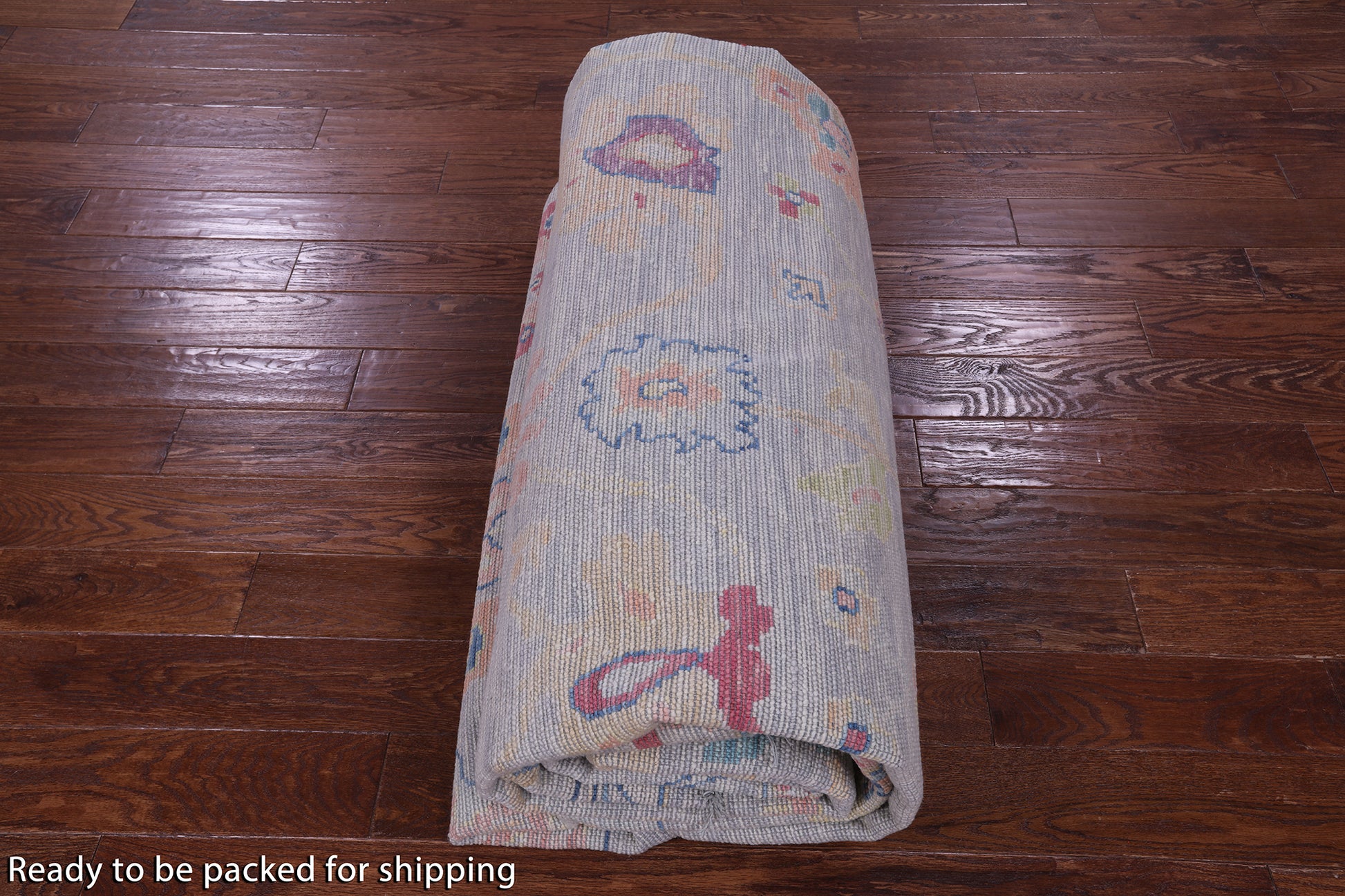 Grey Turkish Oushak Hand Knotted Wool Rug - 10' 1" X 13' 11" - Golden Nile