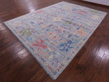 Grey Turkish Oushak Handmade Wool Rug - 10' 2" X 13' 9" - Golden Nile