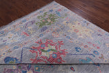Grey Turkish Oushak Handmade Wool Rug - 10' 2" X 13' 9" - Golden Nile