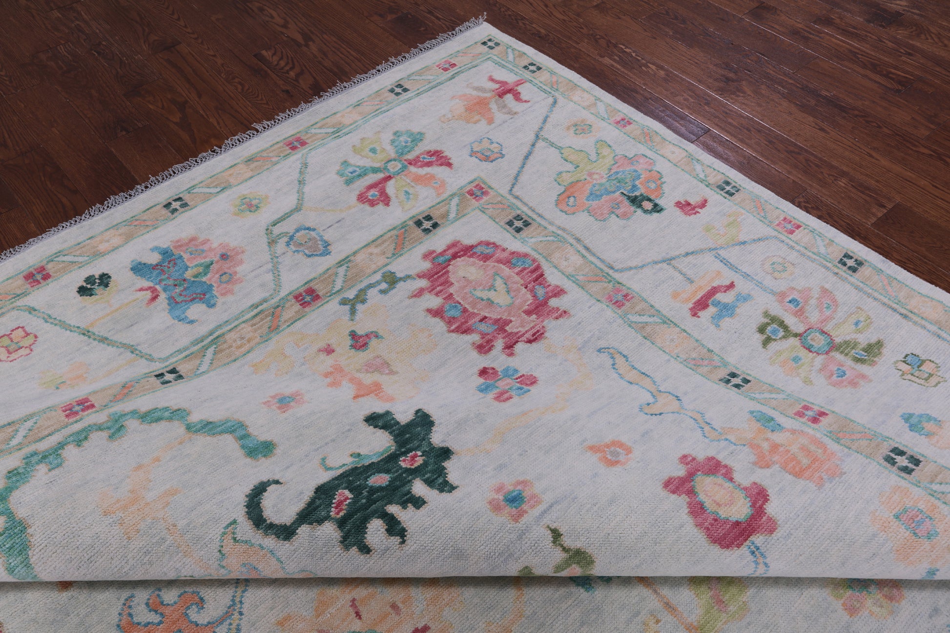 Turkish Oushak Hand Knotted Wool Rug - 10' 3" X 14' 0" - Golden Nile