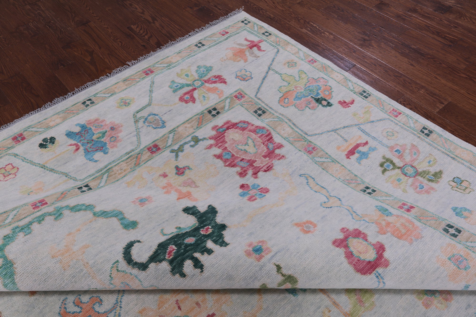 Turkish Oushak Hand Knotted Wool Rug - 10' 3" X 14' 0" - Golden Nile