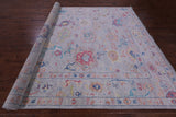 Grey Turkish Oushak Handmade Wool Rug - 9' 10" X 13' 9" - Golden Nile
