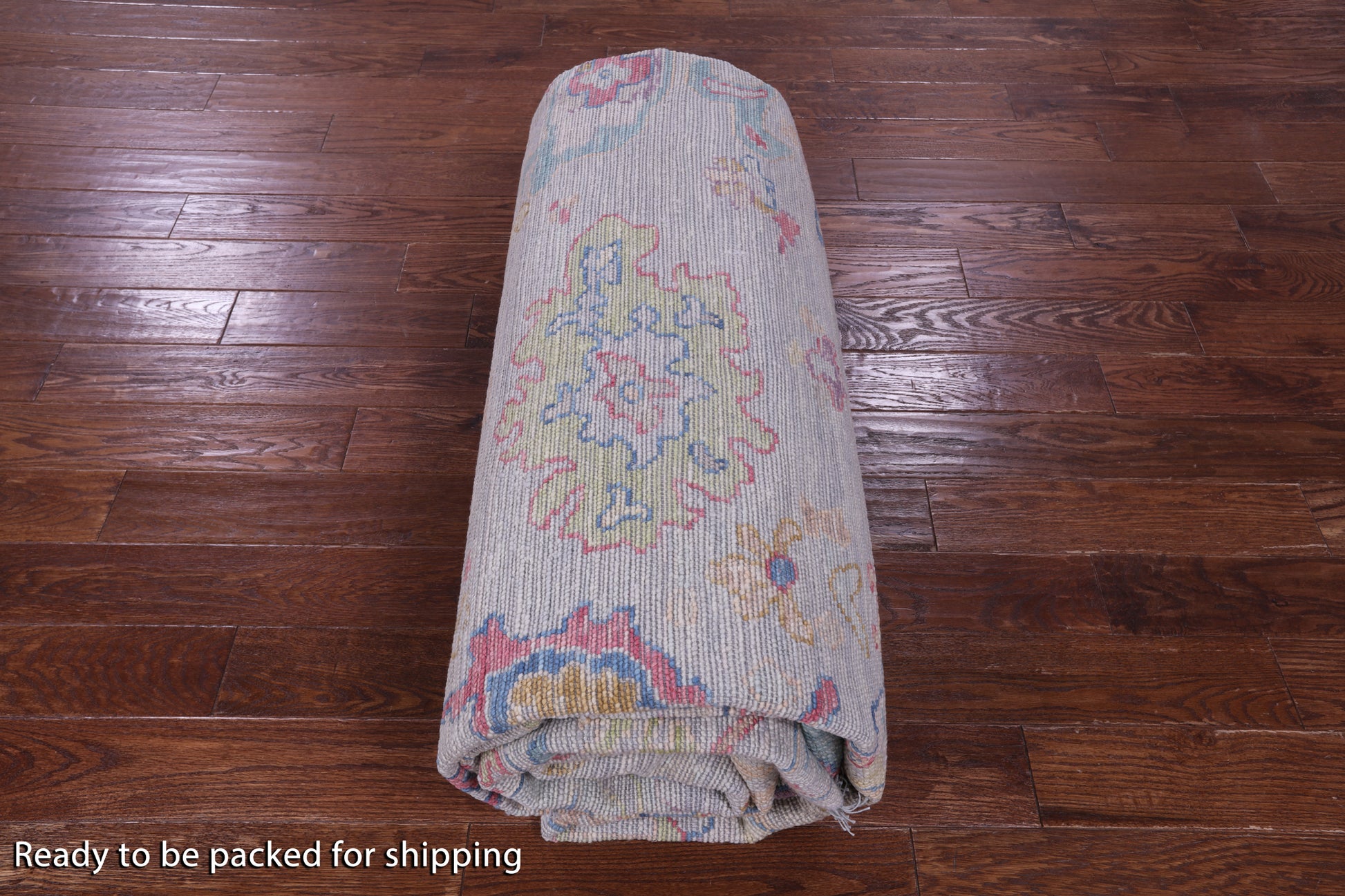 Grey Turkish Oushak Handmade Wool Rug - 9' 10" X 13' 9" - Golden Nile