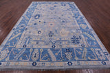 Grey Turkish Oushak Handmade Wool Rug - 10' 1" X 14' 0" - Golden Nile