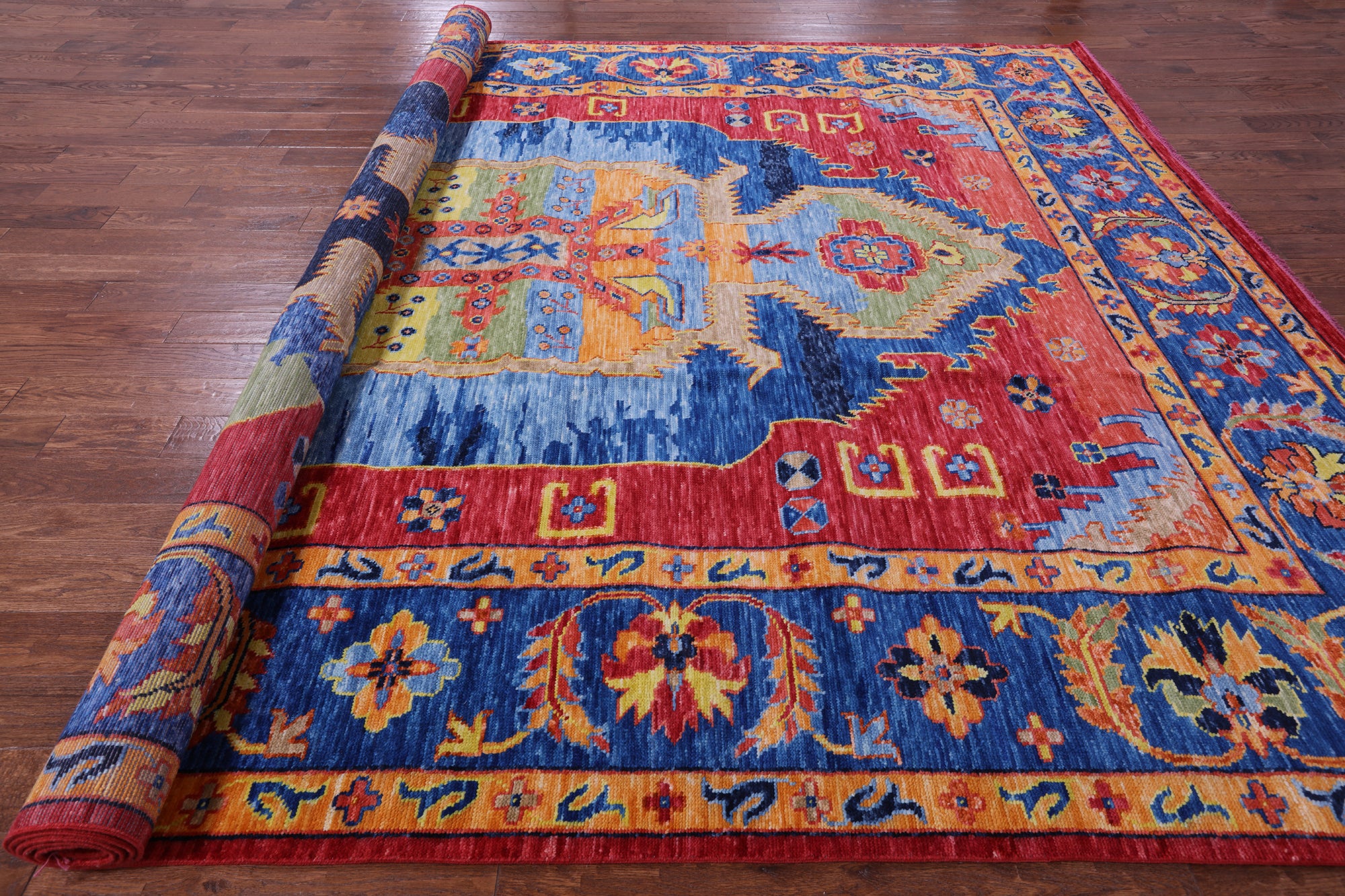 Heriz Serapi Hand Knotted Wool Rug - 10' 3" X 13' 11" - Golden Nile