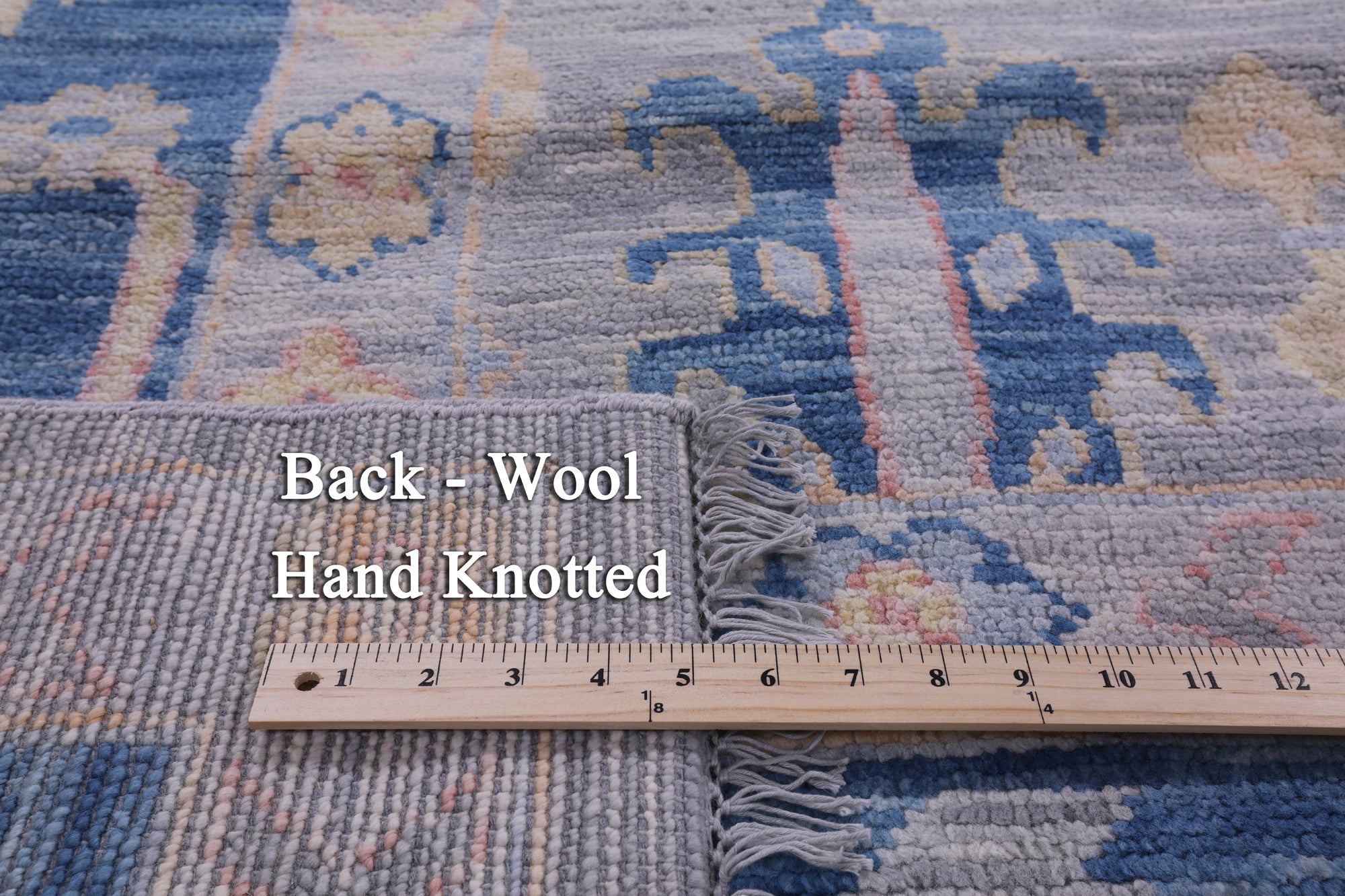 Grey Turkish Oushak Hand Knotted Wool Rug - 10' 1" X 13' 11" - Golden Nile