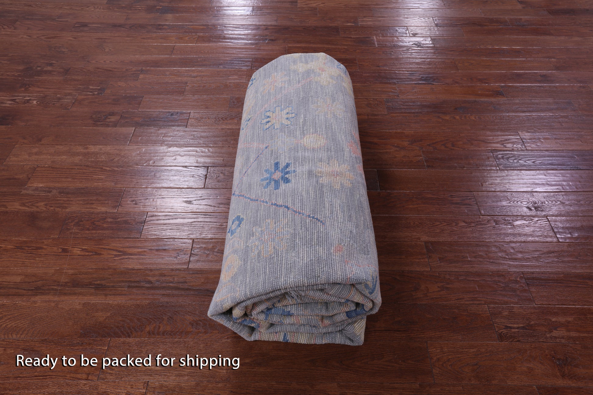 Grey Turkish Oushak Hand Knotted Wool Rug - 10' 1" X 13' 11" - Golden Nile