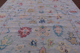 Grey Turkish Oushak Hand Knotted Wool Rug - 10' 3" X 13' 8" - Golden Nile