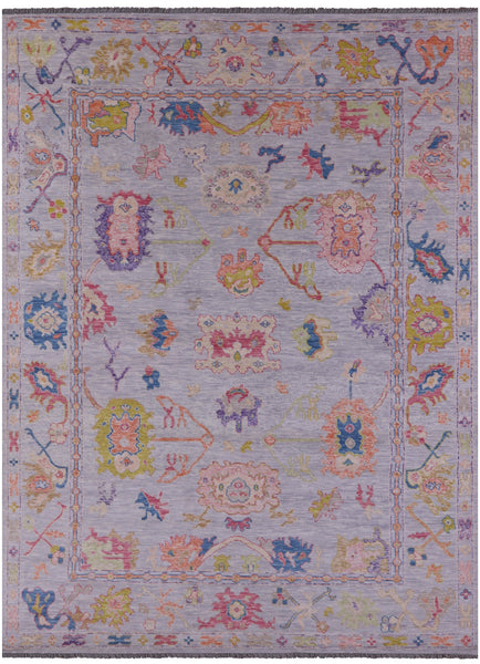 Grey Turkish Oushak Hand Knotted Wool Rug - 10' 3" X 13' 10" - Golden Nile