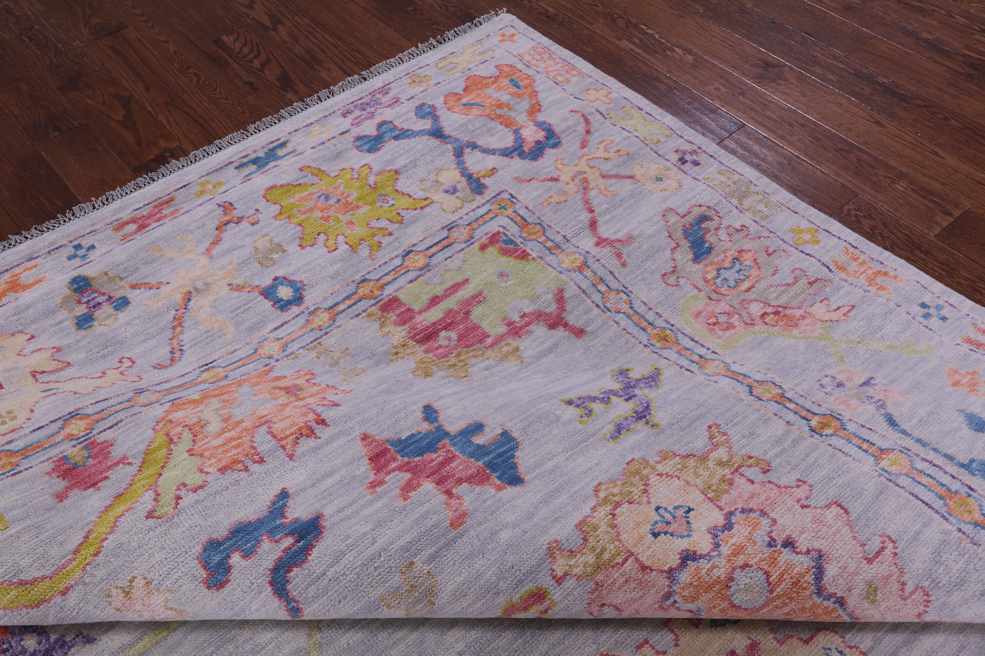 Grey Turkish Oushak Hand Knotted Wool Rug - 10' 3" X 13' 10" - Golden Nile
