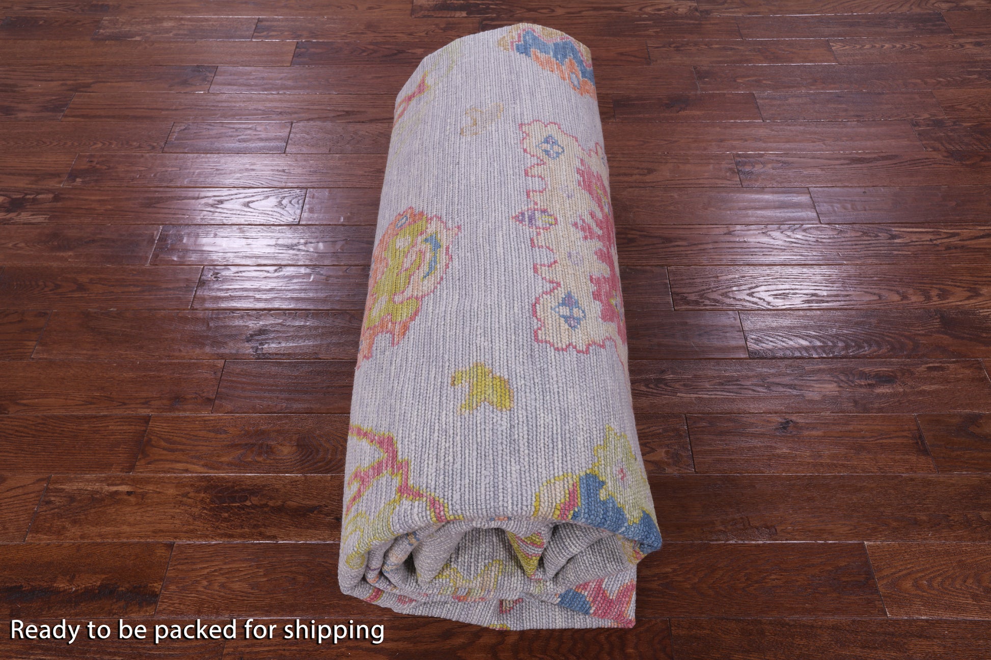 Grey Turkish Oushak Hand Knotted Wool Rug - 10' 3" X 13' 10" - Golden Nile