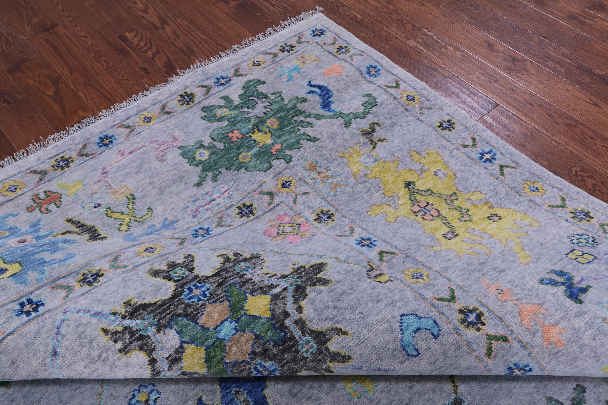 Turkish Oushak Handmade Wool Rug - 9' 11" X 13' 9" - Golden Nile