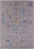 Grey Turkish Oushak Hand Knotted Wool Rug - 10' 2" X 13' 11" - Golden Nile