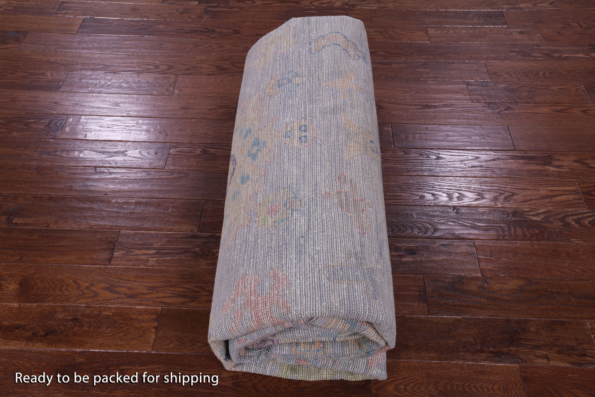Grey Turkish Oushak Hand Knotted Wool Rug - 10' 2" X 13' 11" - Golden Nile