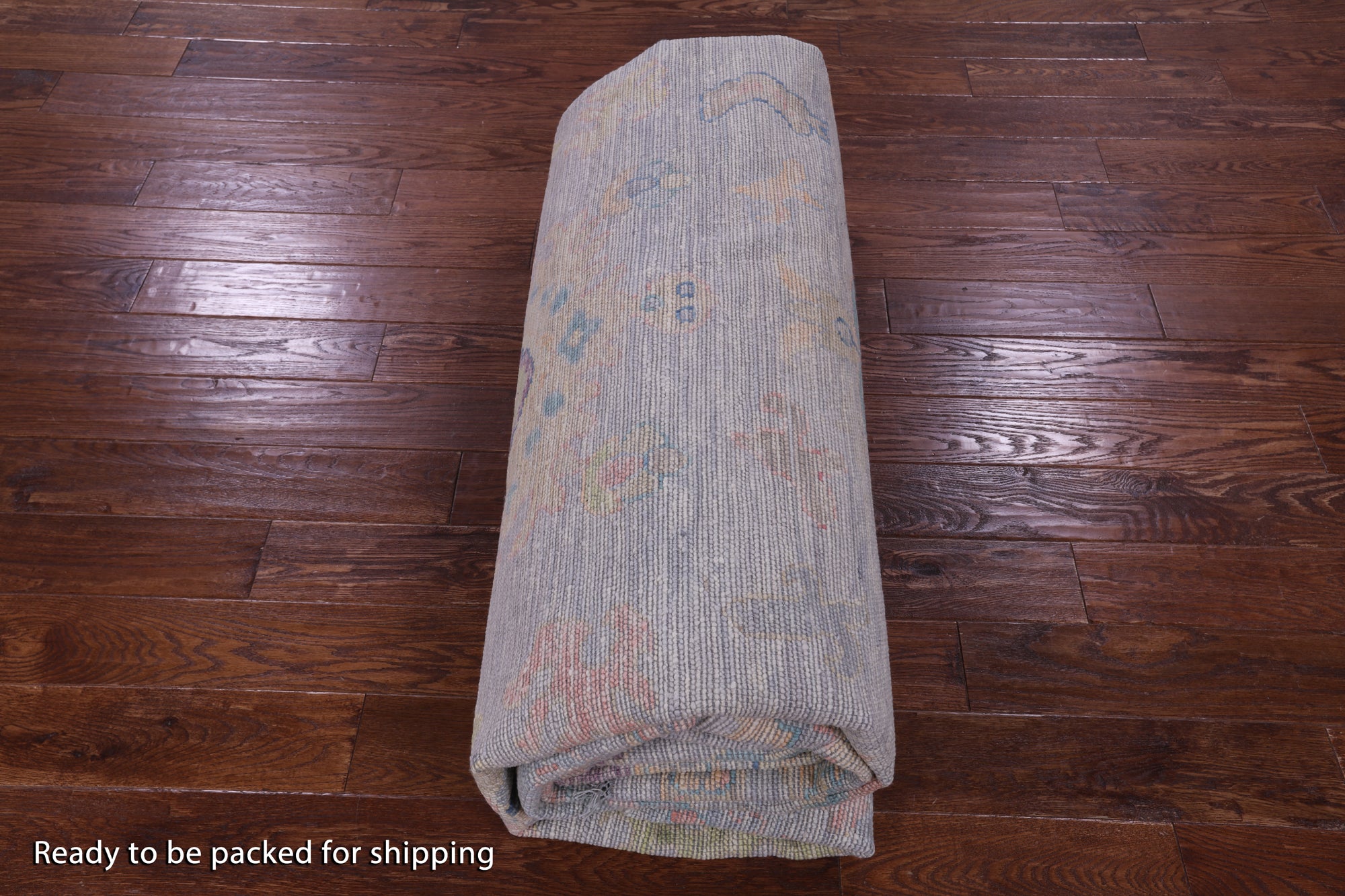 Grey Turkish Oushak Hand Knotted Wool Rug - 10' 2" X 13' 11" - Golden Nile