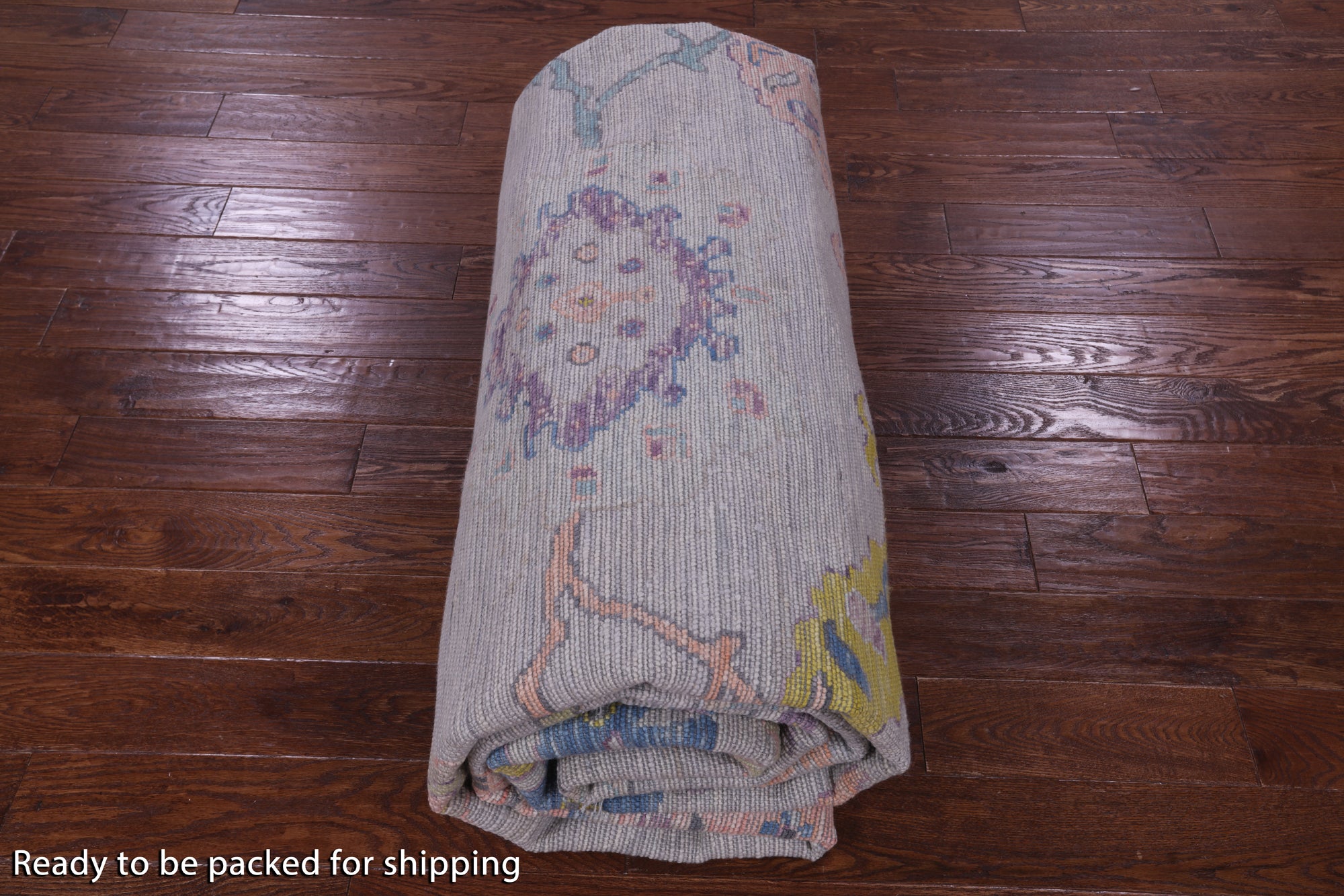Grey Turkish Oushak Hand Knotted Wool Rug - 10' 1" X 14' 0" - Golden Nile
