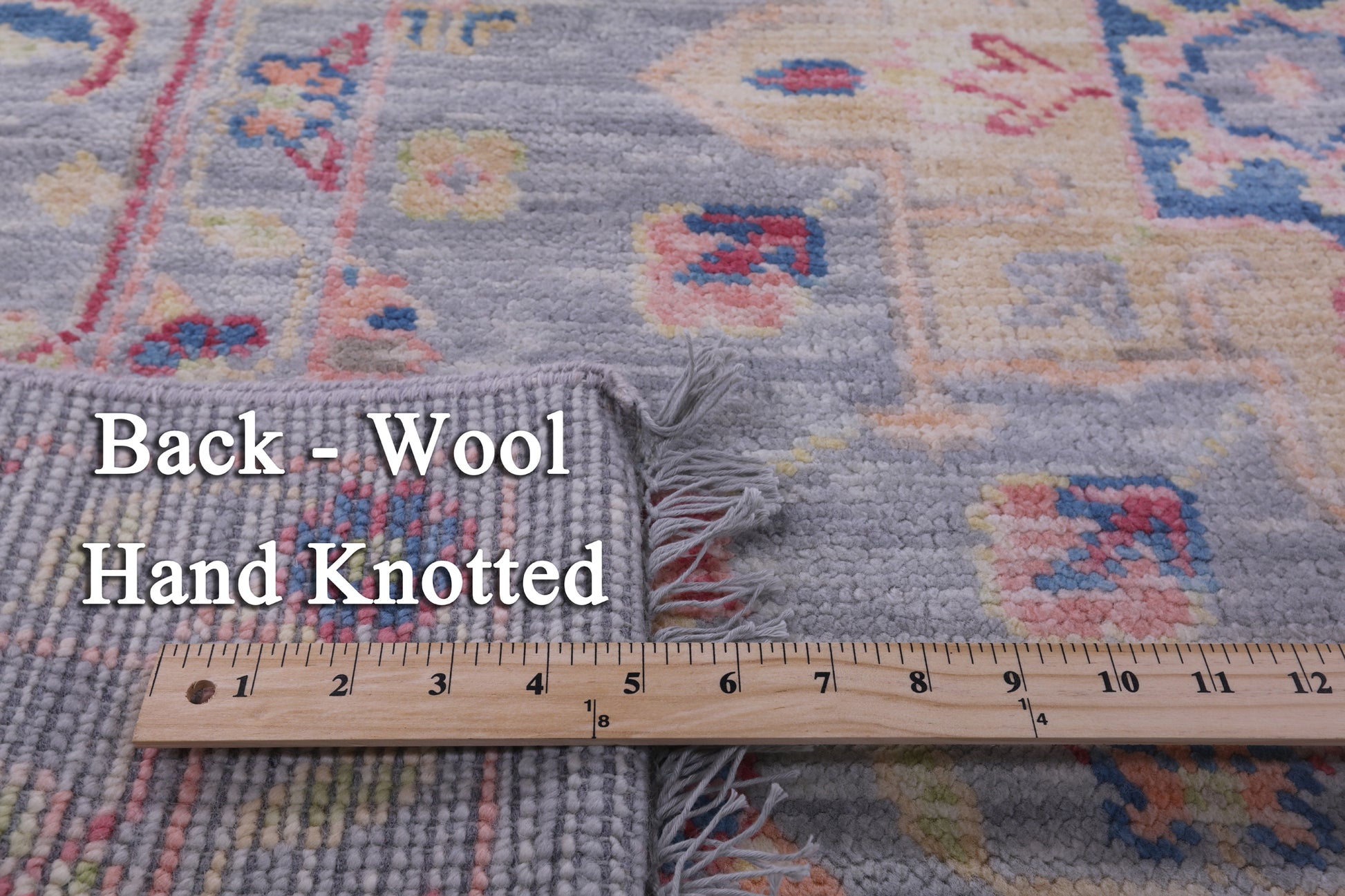 Grey Kazak Hand Knotted Wool Rug - 10' 0" X 14' 0" - Golden Nile