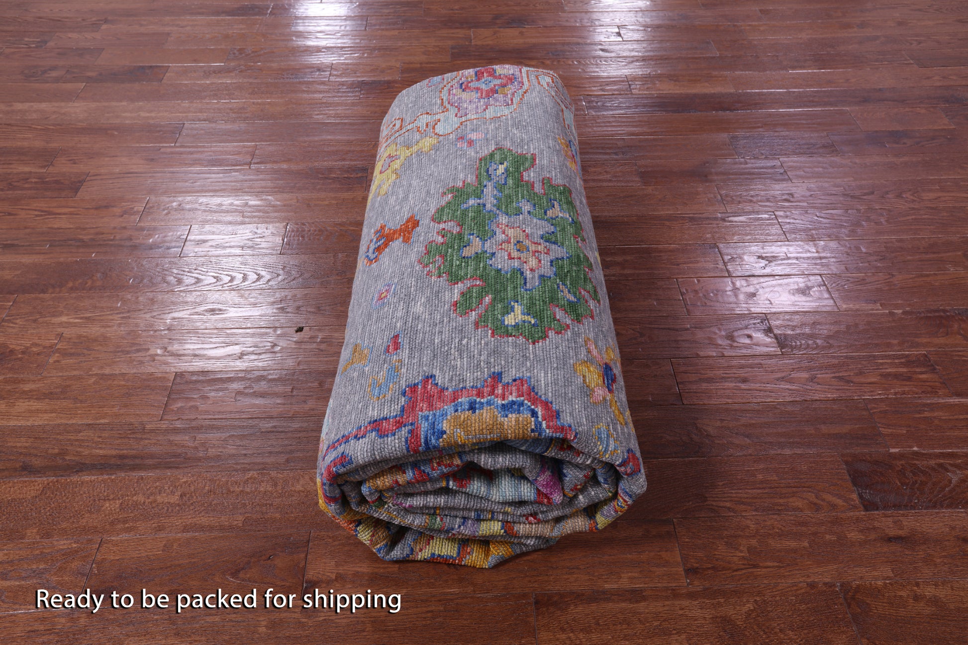 Grey Turkish Oushak Hand Knotted Wool Rug - 10' 2" X 13' 10" - Golden Nile