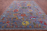 Grey Turkish Oushak Hand Knotted Wool Rug - 10' 2" X 13' 10" - Golden Nile