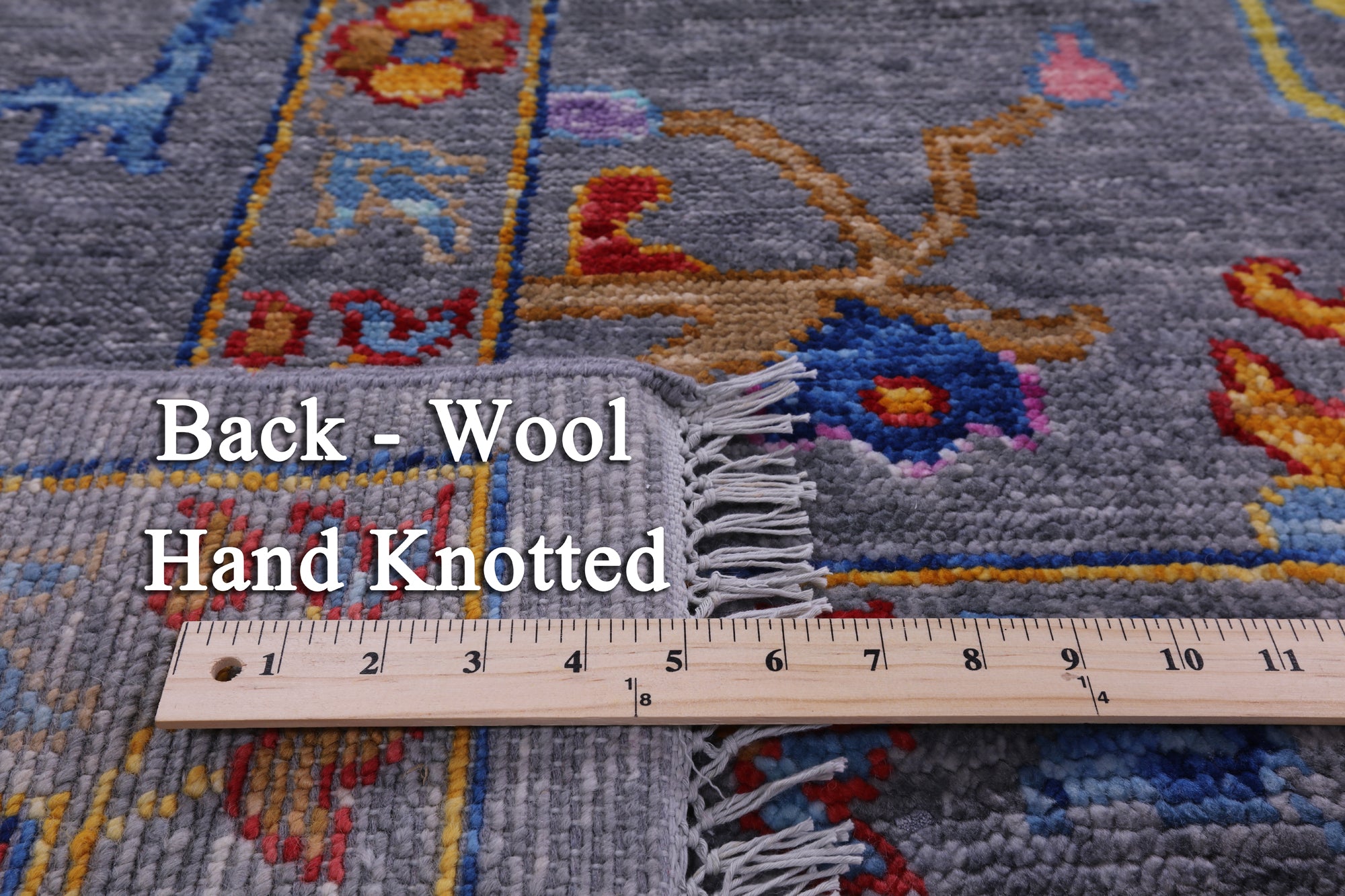 Grey Turkish Oushak Hand Knotted Wool Rug - 10' 2" X 13' 10" - Golden Nile