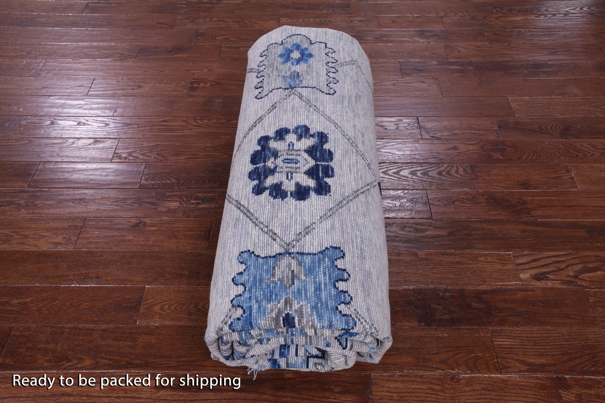 Grey Turkish Oushak Hand Knotted Wool Rug - 10' 2" X 13' 8" - Golden Nile