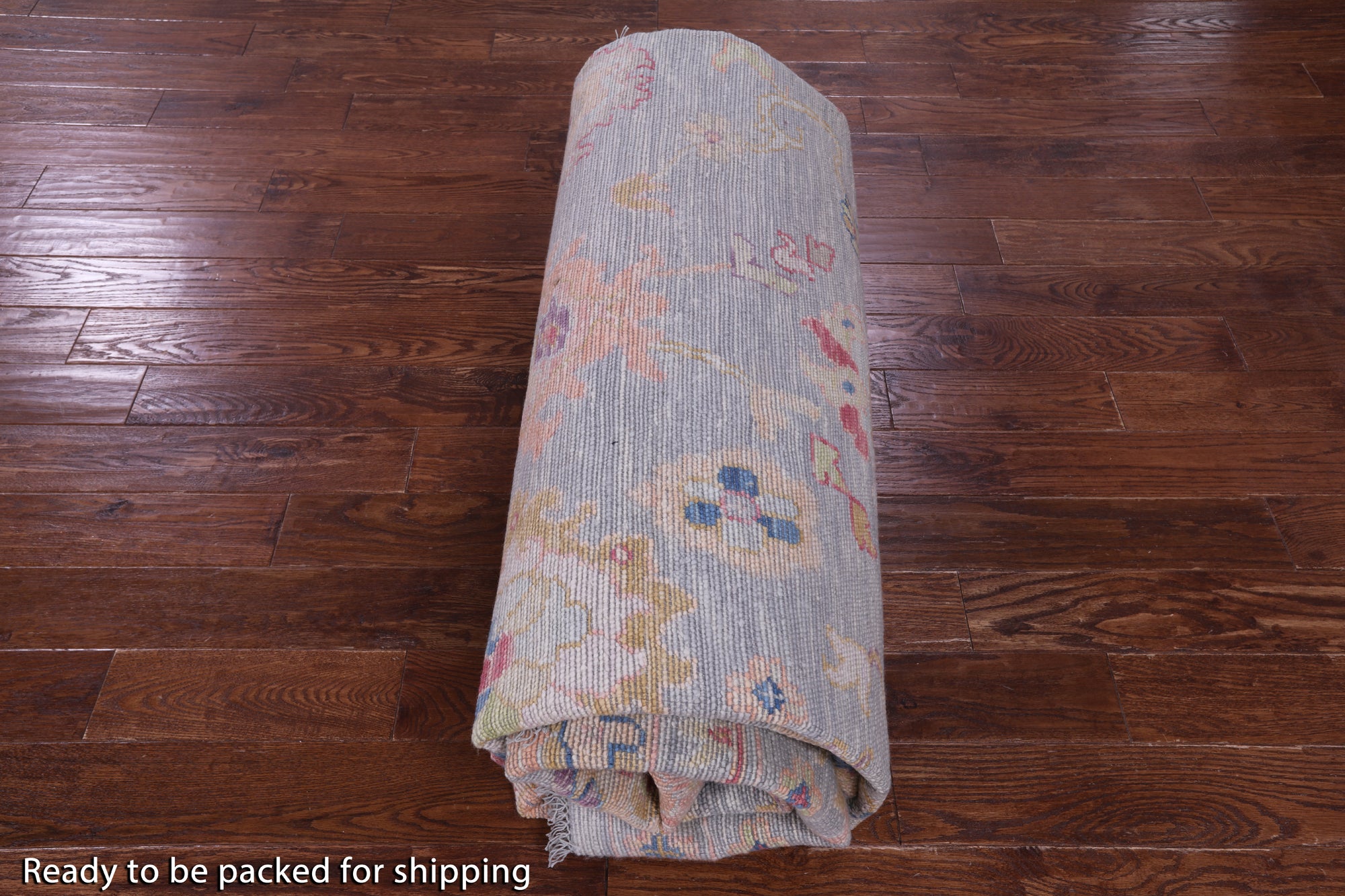Grey Turkish Oushak Hand Knotted Wool Rug - 10' 1" X 13' 10" - Golden Nile