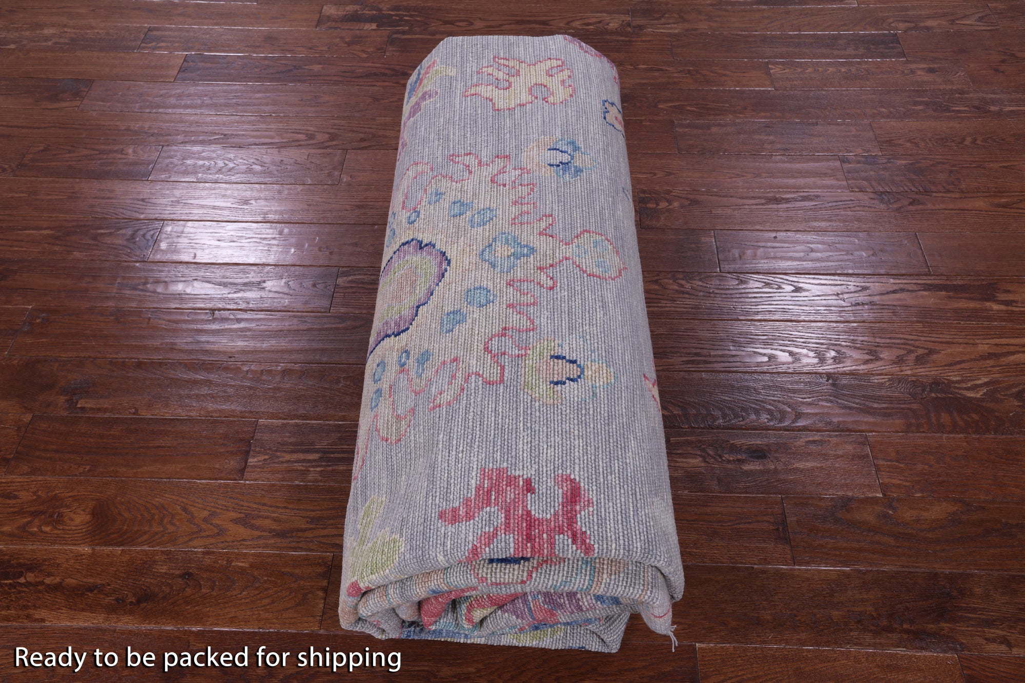 Grey Turkish Oushak Hand Knotted Wool Rug - 9' 11" X 13' 8" - Golden Nile