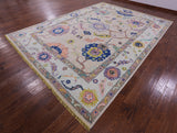 Turkish Oushak Hand Knotted Wool Rug - 10' 2" X 13' 11" - Golden Nile