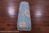Blue Turkish Oushak Handmade Wool Rug - 10' 2" X 13' 11" - Golden Nile