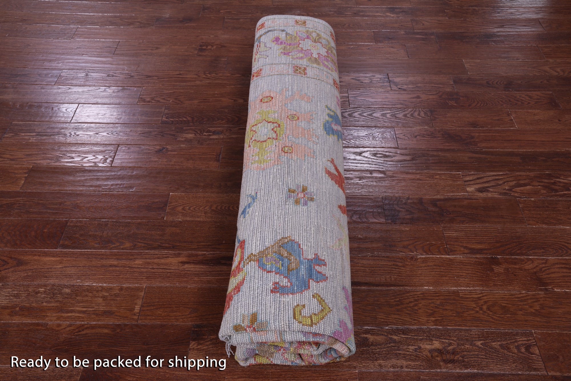 Grey Square Turkish Oushak Hand Knotted Wool Rug - 10' 1" X 10' 3" - Golden Nile