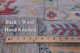 Grey Square Turkish Oushak Hand Knotted Wool Rug - 10' 0" X 10' 1" - Golden Nile
