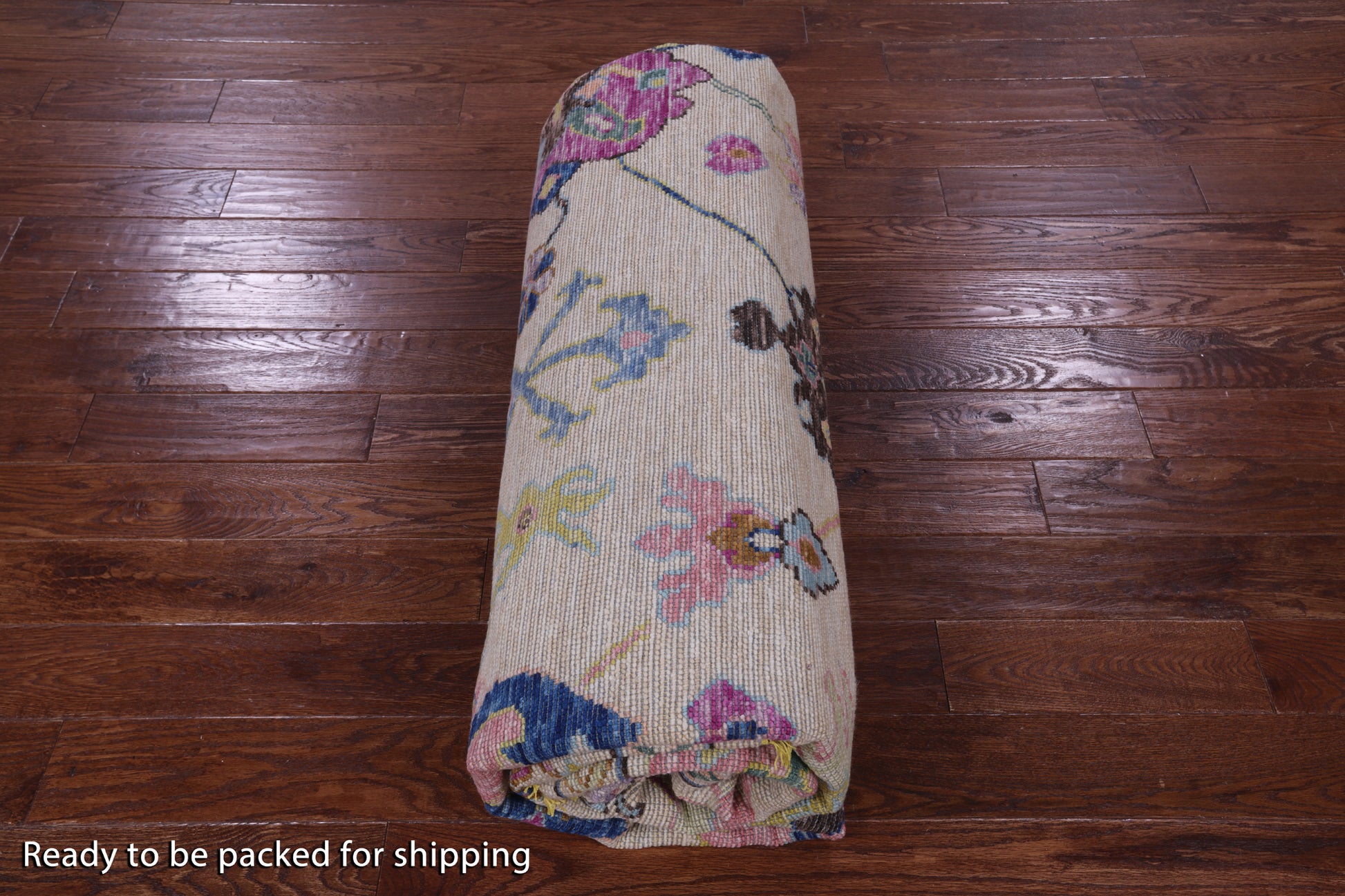 Ivory Turkish Oushak Hand Knotted Wool Rug - 9' 9" X 10' 5" - Golden Nile