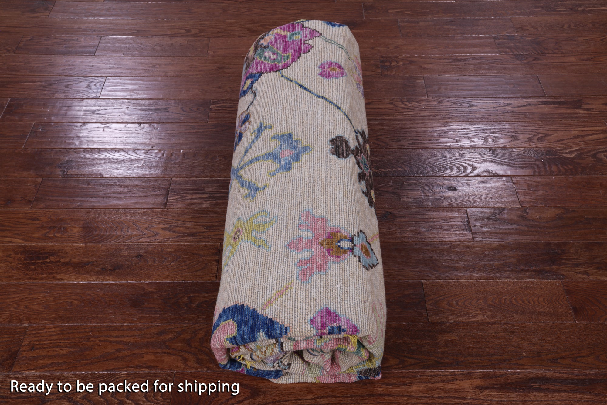 Ivory Turkish Oushak Hand Knotted Wool Rug - 9' 9" X 10' 5" - Golden Nile