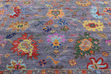 Grey Square Turkish Oushak Hand Knotted Wool Rug - 10' 0" X 10' 1" - Golden Nile