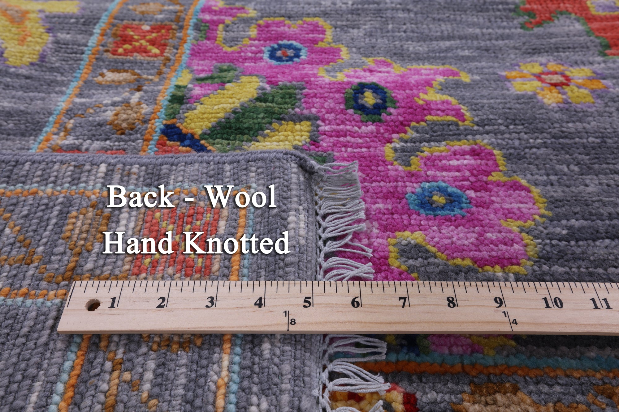 Grey Square Turkish Oushak Hand Knotted Wool Rug - 10' 0" X 10' 1" - Golden Nile