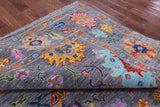 Grey Square Turkish Oushak Hand Knotted Wool Rug - 10' 0" X 10' 1" - Golden Nile