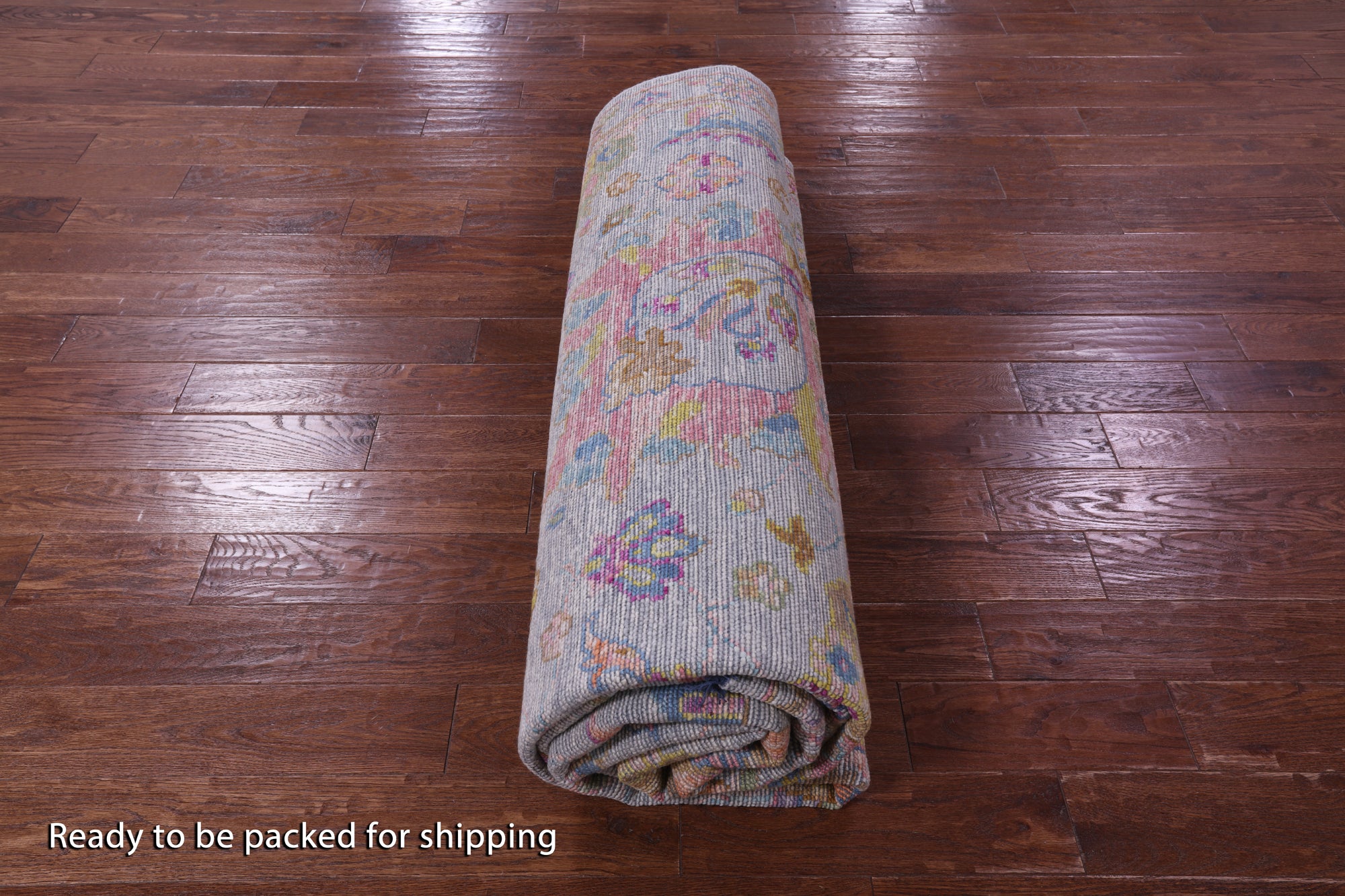 Grey Turkish Oushak Hand Knotted Wool Rug - 9' 1" X 12' 0" - Golden Nile