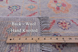Grey Turkish Oushak Hand Knotted Wool Rug - 9' 4" X 11' 9" - Golden Nile
