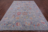 Grey Turkish Oushak Hand Knotted Wool Rug - 9' 2" X 12' 0" - Golden Nile