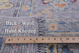 Grey Turkish Oushak Hand Knotted Wool Rug - 9' 2" X 12' 0" - Golden Nile