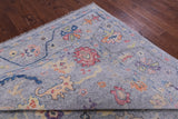 Grey Turkish Oushak Hand Knotted Wool Rug - 9' 2" X 12' 0" - Golden Nile