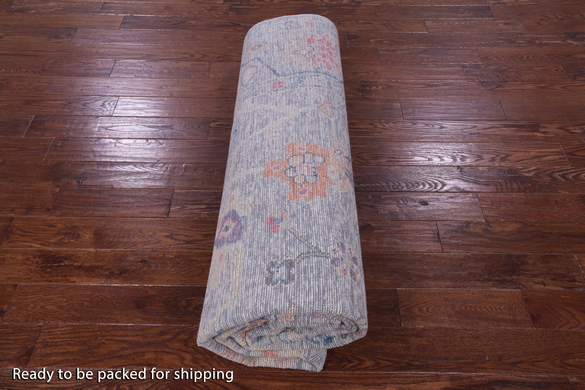 Grey Turkish Oushak Hand Knotted Wool Rug - 9' 2" X 12' 0" - Golden Nile