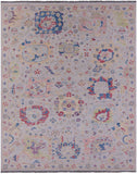 Ivory Turkish Oushak Hand Knotted Wool Rug - 9' 2" X 11' 7" - Golden Nile