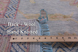 Blue Turkish Oushak Hand Knotted Wool Rug - 9' 1" X 11' 10" - Golden Nile