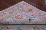 Blue Turkish Oushak Hand Knotted Wool Rug - 9' 1" X 11' 10" - Golden Nile