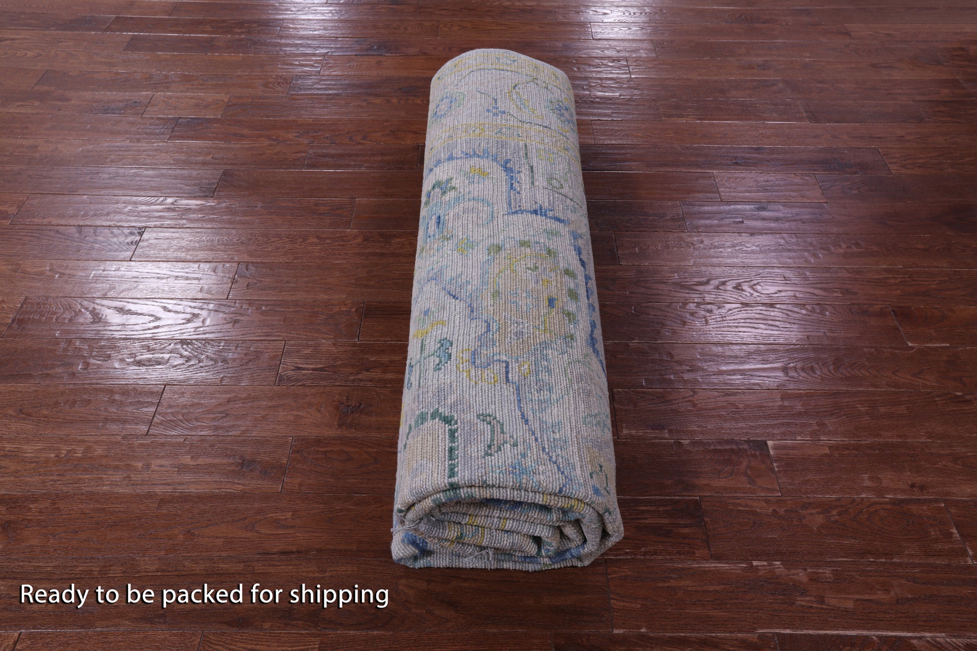 Grey Heriz Serapi Hand Knotted Wool Rug - 8' 11" X 11' 9" - Golden Nile