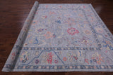 Grey Turkish Oushak Hand Knotted Wool Rug - 9' 1" X 12' 0" - Golden Nile