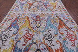 Grey Turkish Oushak Handmade Wool Rug - 9' 1" X 12' 3" - Golden Nile